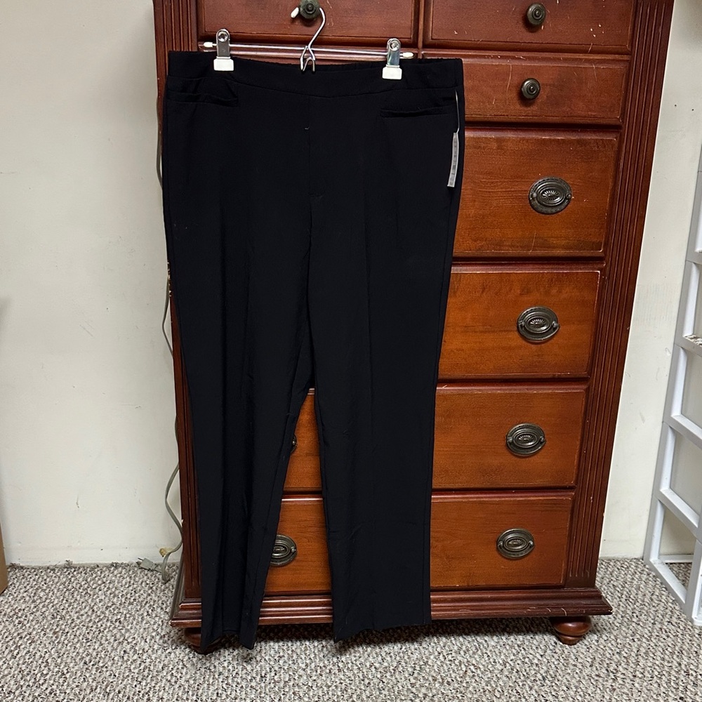 Time and Tru Black Stretch Pull-On Pants